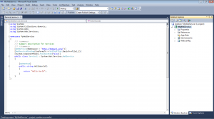 Picture 4. How to create Web Service in ASP.NET