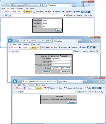 Membership API CreateUserWizard control events in C#