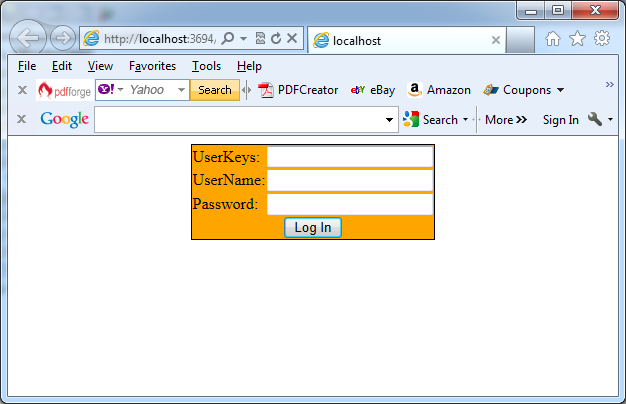 Using of template in login control in C#